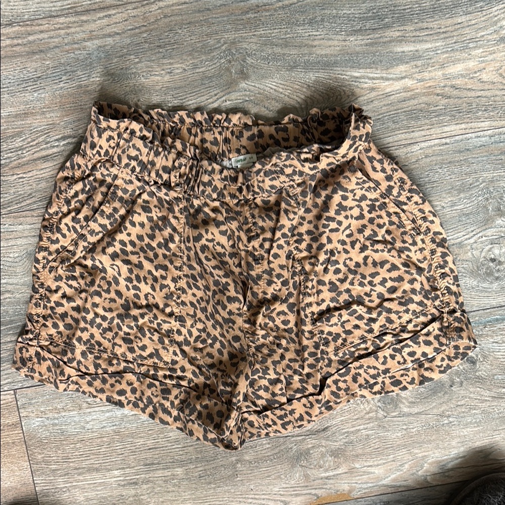 Aerie High Waist Brown and Black Shorts
